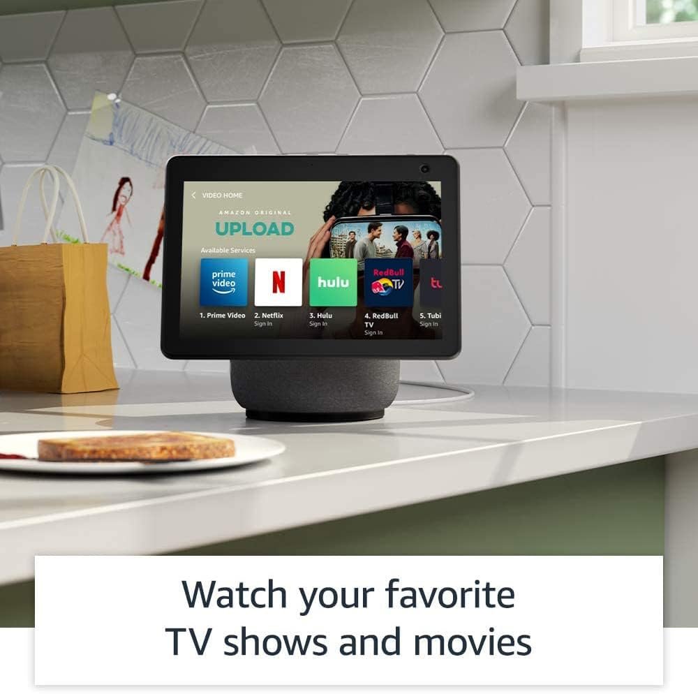 Amazon Echo Show 10 (3rd Gen) | HD smart display with premium sound, motion and Alexa | Charcoal Amazon Echo Show 10 (3rd Gen) | HD smart display with premium sound, motion and Alexa | Charcoal