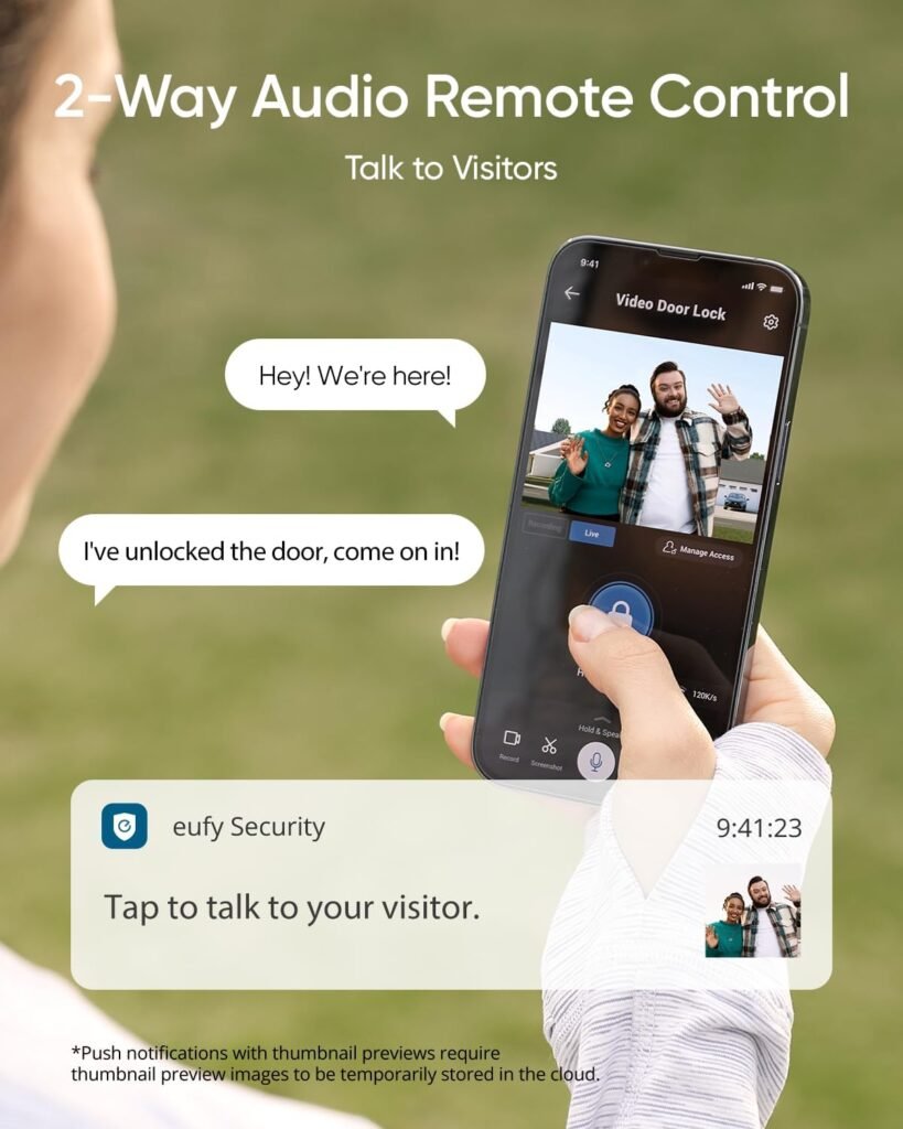 eufy Video Smart Lock E330, 3-in-1 Camera+Doorbell+Fingerprint Keyless Entry Door Lock, Smart Built-in Wi-Fi Deadbolt for Front Door, Auto Lock, App Remote Control, Easy Installation, No Monthly Fee eufy Video Smart Lock E330, 3-in-1 Camera+Doorbell+Fingerprint Keyless Entry Door Lock, Smart Built-in Wi-Fi Deadbolt for Front Door, Auto Lock, App Remote Control, Easy Installation, No Monthly Fee