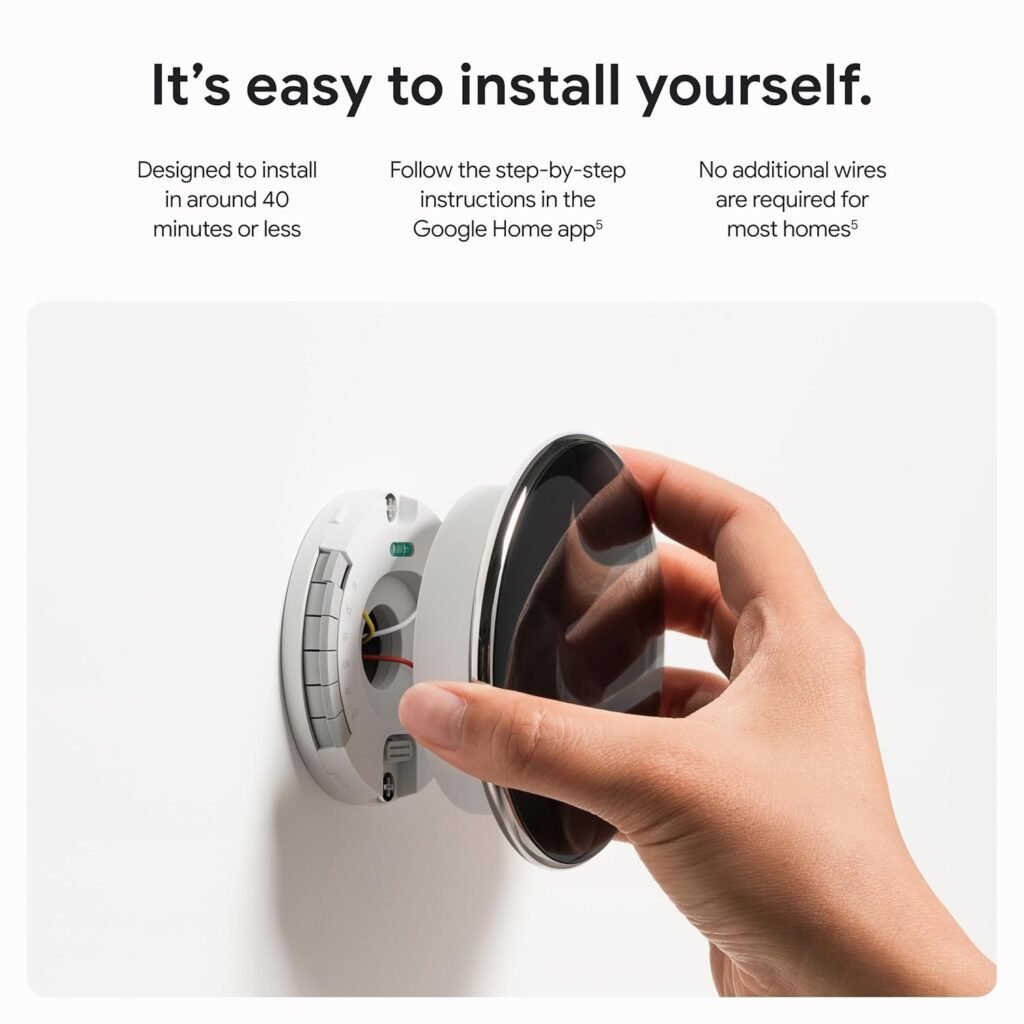 Google Nest Learning Thermostat (4th Gen) with Nest Temperature Sensor (2nd Gen) - Energy Saving Smart Thermostat with Adaptive Eco - Works with Alexa and Google Home App - Polished Obsidian Google Nest Learning Thermostat (4th Gen) with Nest Temperature Sensor (2nd Gen) - Energy Saving Smart Thermostat with Adaptive Eco - Works with Alexa and Google Home App - Polished Obsidian