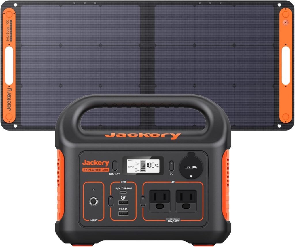 Jackery Portable Power Station Explorer 300, 293Wh Backup Lithium Battery, Solar Generator for Outdoors Camping Travel Hunting Blackout (Solar Panel Optional) Jackery Portable Power Station Explorer 300, 293Wh Backup Lithium Battery, Solar Generator for Outdoors Camping Travel Hunting Blackout (Solar Panel Optional)