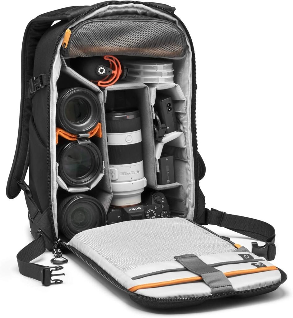 Lowepro Flipside BP 300 AW III Mirrorless and DSLR Camera Backpack - Black - with Rear Access - with Side Access - with Adjustable Dividers - for Mirrorless Like Sony α7 - LP37350-PWW Lowepro Flipside BP 300 AW III Mirrorless and DSLR Camera Backpack - Black - with Rear Access - with Side Access - with Adjustable Dividers - for Mirrorless Like Sony α7 - LP37350-PWW