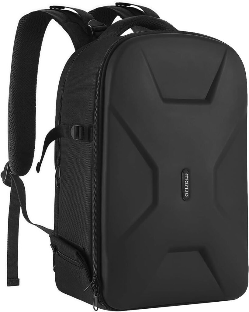 MOSISO Camera Backpack, DSLR/SLR/Mirrorless Photography Camera Bag 15-16 inch Waterproof Hardshell Case with Tripod HolderLaptop Compartment Compatible with Canon/Nikon/Sony, Black MOSISO Camera Backpack, DSLR/SLR/Mirrorless Photography Camera Bag 15-16 inch Waterproof Hardshell Case with Tripod HolderLaptop Compartment Compatible with Canon/Nikon/Sony, Black