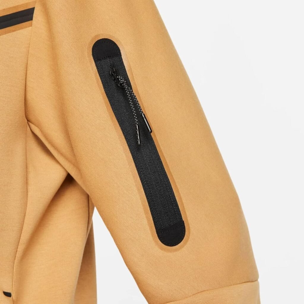 Nike Mens Sportswear Elemental Gold/Sail Tech Fleece Full-Zip Hoodie (CU4489 722) Nike Mens Sportswear Elemental Gold/Sail Tech Fleece Full-Zip Hoodie (CU4489 722)