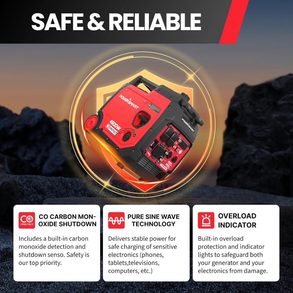 PowerSmart Portable Inverter Generator,Gas Powered1500-Watt Small Generator with Recoil Start,Quiet TechnologyUltra-Light for Camping Outdoor(EPACARB Compliant) PowerSmart Portable Inverter Generator,Gas Powered1500-Watt Small Generator with Recoil Start,Quiet TechnologyUltra-Light for Camping Outdoor(EPACARB Compliant)