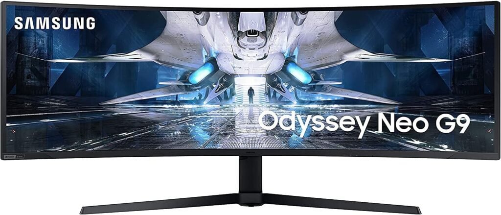 SAMSUNG 49 Odyssey Neo G9 Series G95NA 4K UHD Curved Gaming Monitor, 240Hz, 1ms, Mini LED Display, G-Sync and FreeSync Premium Pro, LS49AG952NNXZA, White Black SAMSUNG 49 Odyssey Neo G9 Series G95NA 4K UHD Curved Gaming Monitor, 240Hz, 1ms, Mini LED Display, G-Sync and FreeSync Premium Pro, LS49AG952NNXZA, White Black