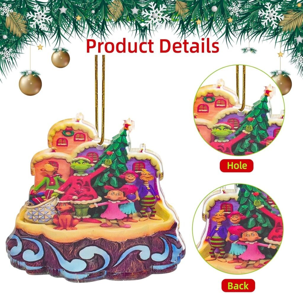 2024 Nightmare Before Christmas Tree Decorations, 8PCS Acrylic Cute Jack and Sally Pendants Hanging, 2D Flat Tree Ornaments with Printing and Car Interior, 10cm/3.93in 2024 Nightmare Before Christmas Tree Decorations, 8PCS Acrylic Cute Jack and Sally Pendants Hanging, 2D Flat Tree Ornaments with Printing and Car Interior, 10cm/3.93in