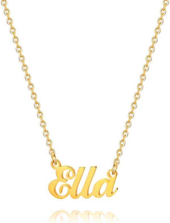 Hidepoo Name Necklace Personalized – Stainless Steel Name Pendant Necklace,Dainty Letter Name Necklace Chain Custom Personalized Jewelry Gifts for Women Hidepoo Name Necklace Personalized – Stainless Steel Name Pendant Necklace,Dainty Letter Name Necklace Chain Custom Personalized Jewelry Gifts for Women