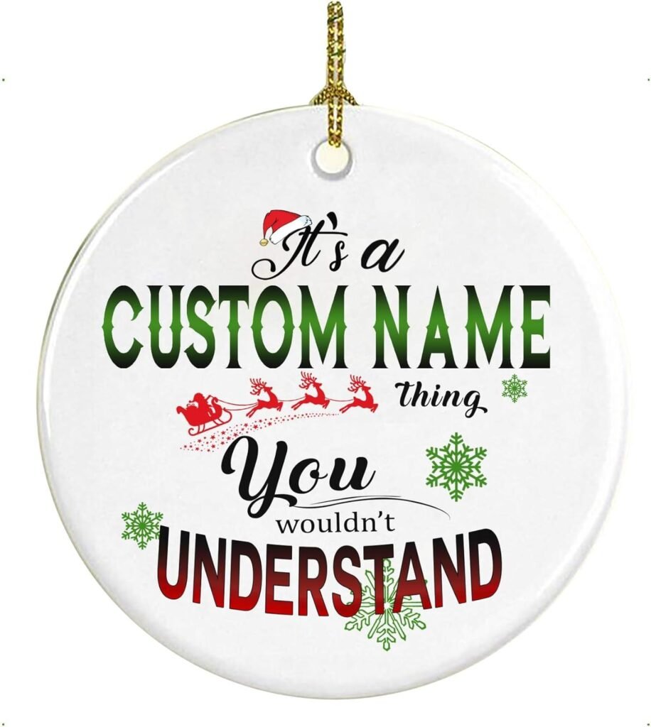 Personalized Christmas Ornaments 2024 Custom With Name Its Thing You Wouldnt Understand Christmas as a Family Rustic Xmas Decorations Tree Ornament For Husband Wife MDF Plastic 3 White Personalized Christmas Ornaments 2024 Custom With Name Its Thing You Wouldnt Understand Christmas as a Family Rustic Xmas Decorations Tree Ornament For Husband Wife MDF Plastic 3 White