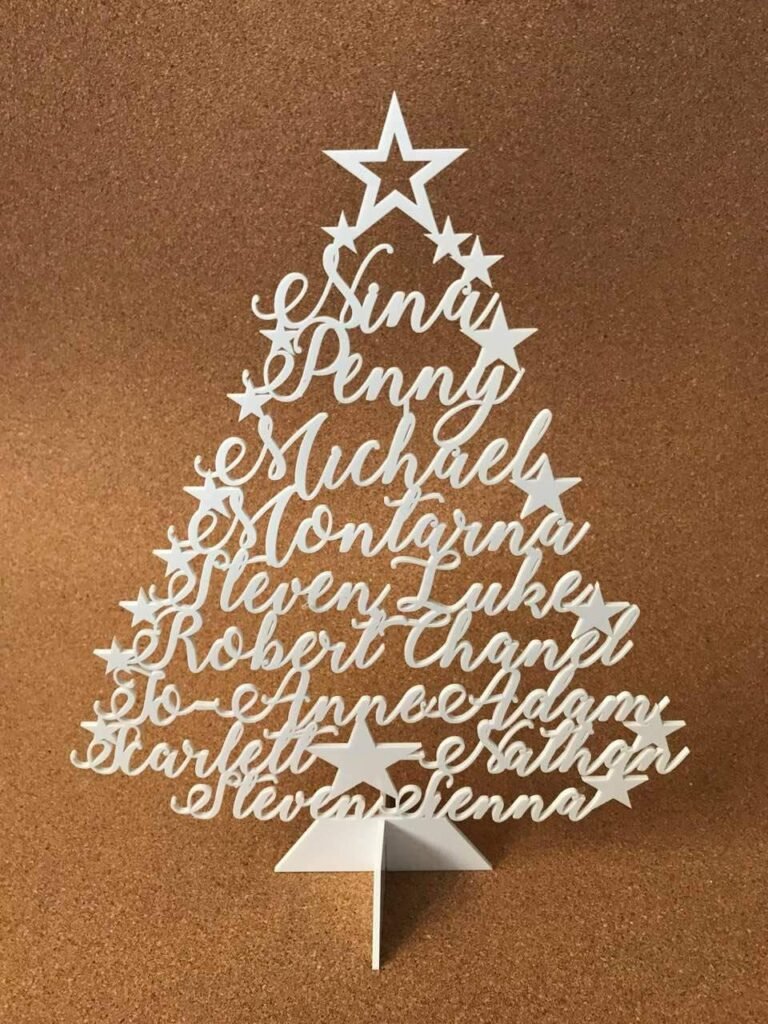 Personalized Family Christmas Trees on Stand, Custom Laser Cut Names, Xmas 2024, Family Gift, Large Ornament, Home Decor, Handmade Freestanding Wood Acrylic, Happy New Year 2025, Names of Your Choice Personalized Family Christmas Trees on Stand, Custom Laser Cut Names, Xmas 2024, Family Gift, Large Ornament, Home Decor, Handmade Freestanding Wood Acrylic, Happy New Year 2025, Names of Your Choice