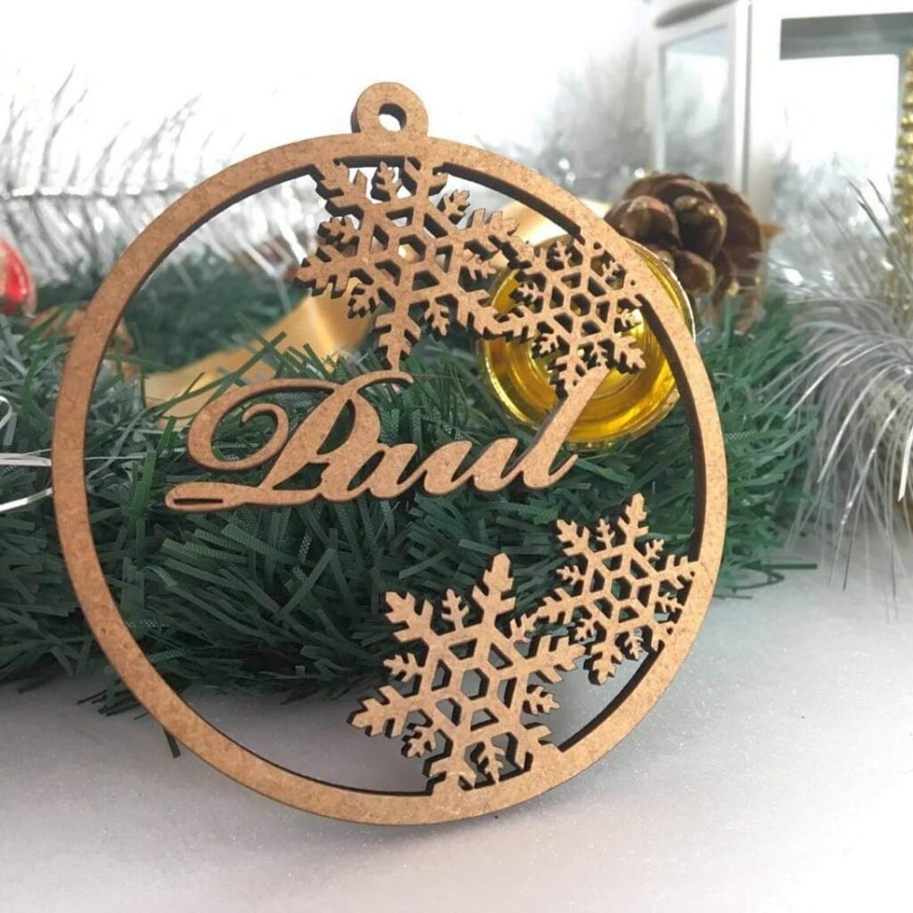Personalized Wood Name Bauble, Merry Christmas 2024, Custom Gift for Family, Kids Name Ornament, Name Tree Decorations, Xmas Bauble Laser Cut Snowflake Hanging Gift Tags Keepsake Happy New Year 2025 Personalized Wood Name Bauble, Merry Christmas 2024, Custom Gift for Family, Kids Name Ornament, Name Tree Decorations, Xmas Bauble Laser Cut Snowflake Hanging Gift Tags Keepsake Happy New Year 2025