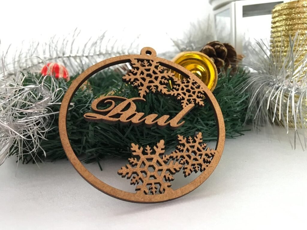 Personalized Wood Name Bauble, Merry Christmas 2024, Custom Gift for Family, Kids Name Ornament, Name Tree Decorations, Xmas Bauble Laser Cut Snowflake Hanging Gift Tags Keepsake Happy New Year 2025 Personalized Wood Name Bauble, Merry Christmas 2024, Custom Gift for Family, Kids Name Ornament, Name Tree Decorations, Xmas Bauble Laser Cut Snowflake Hanging Gift Tags Keepsake Happy New Year 2025