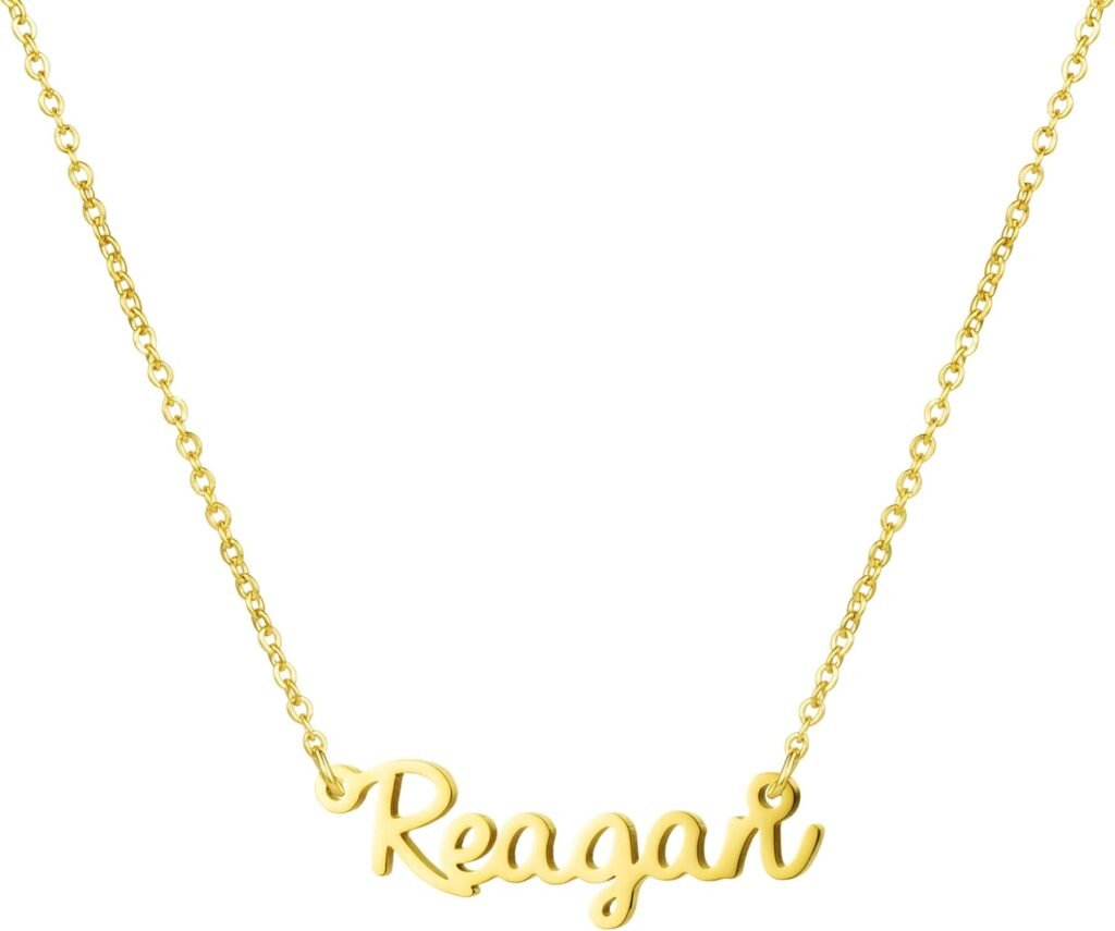 Yiyang Personalized Name Necklace 18K Gold Plated Stainless Steel Pendant Jewelry Birthday Gift for Girls Yiyang Personalized Name Necklace 18K Gold Plated Stainless Steel Pendant Jewelry Birthday Gift for Girls